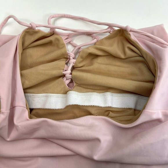 Alpine Butterfly Swimsuit Plus Size 2X Sorbet Pink One Piece Monokini Lace Up - Picture 9 of 13